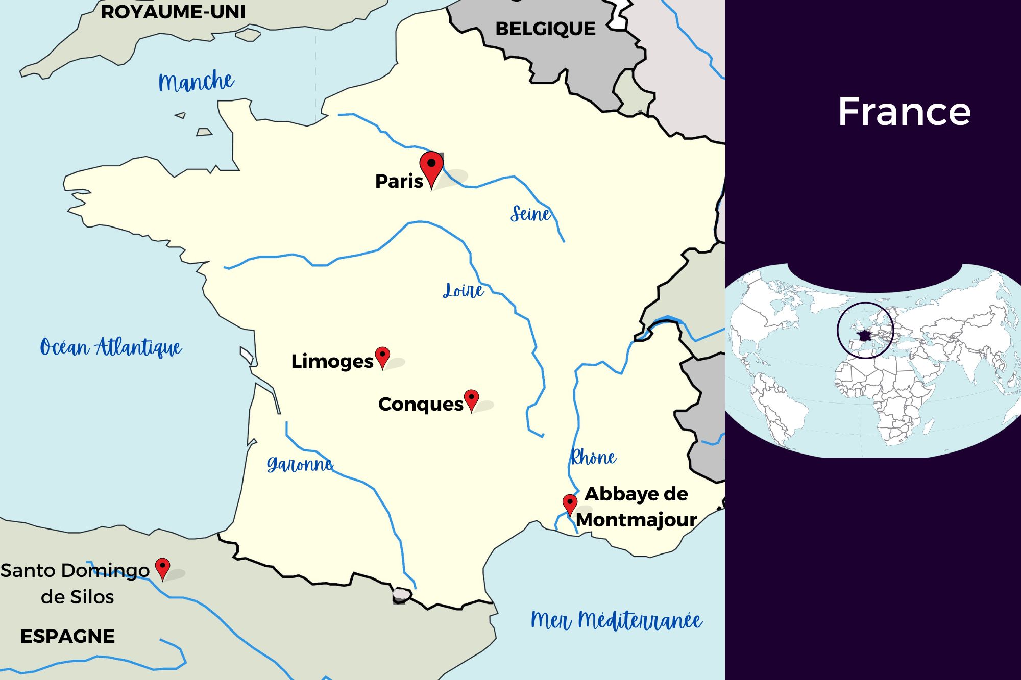 Carte de la France