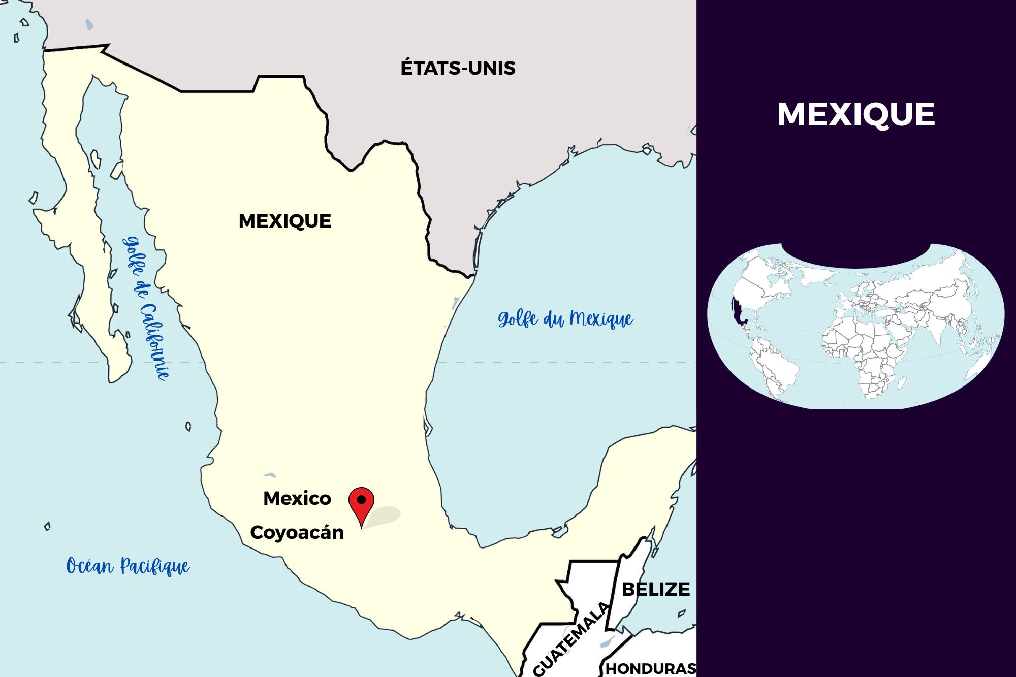 Carte du Mexique