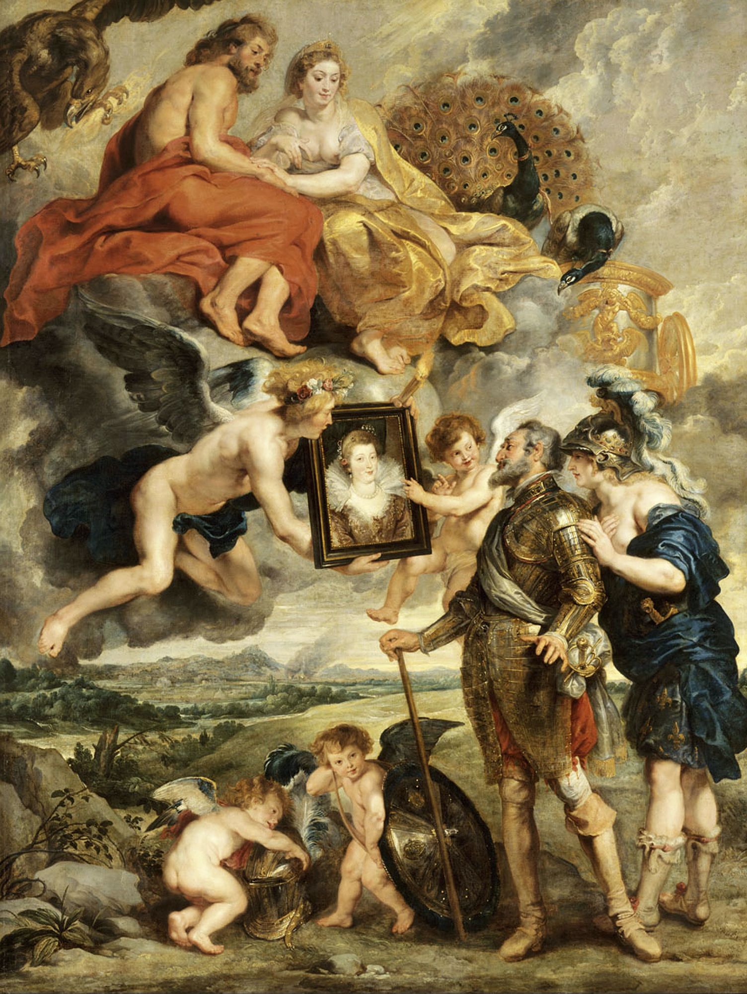 Henri IV reçoit le portrait de Marie de Médicis