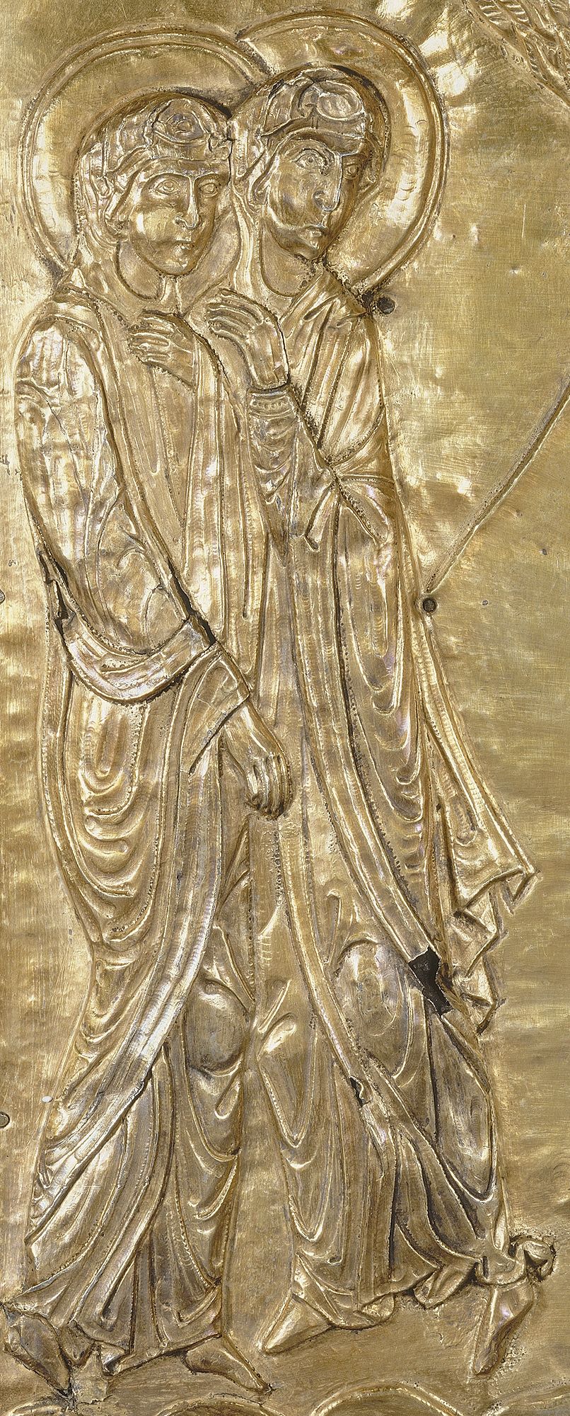 Plaque du reliquaire de la Pierre du Sépulcre du Christ