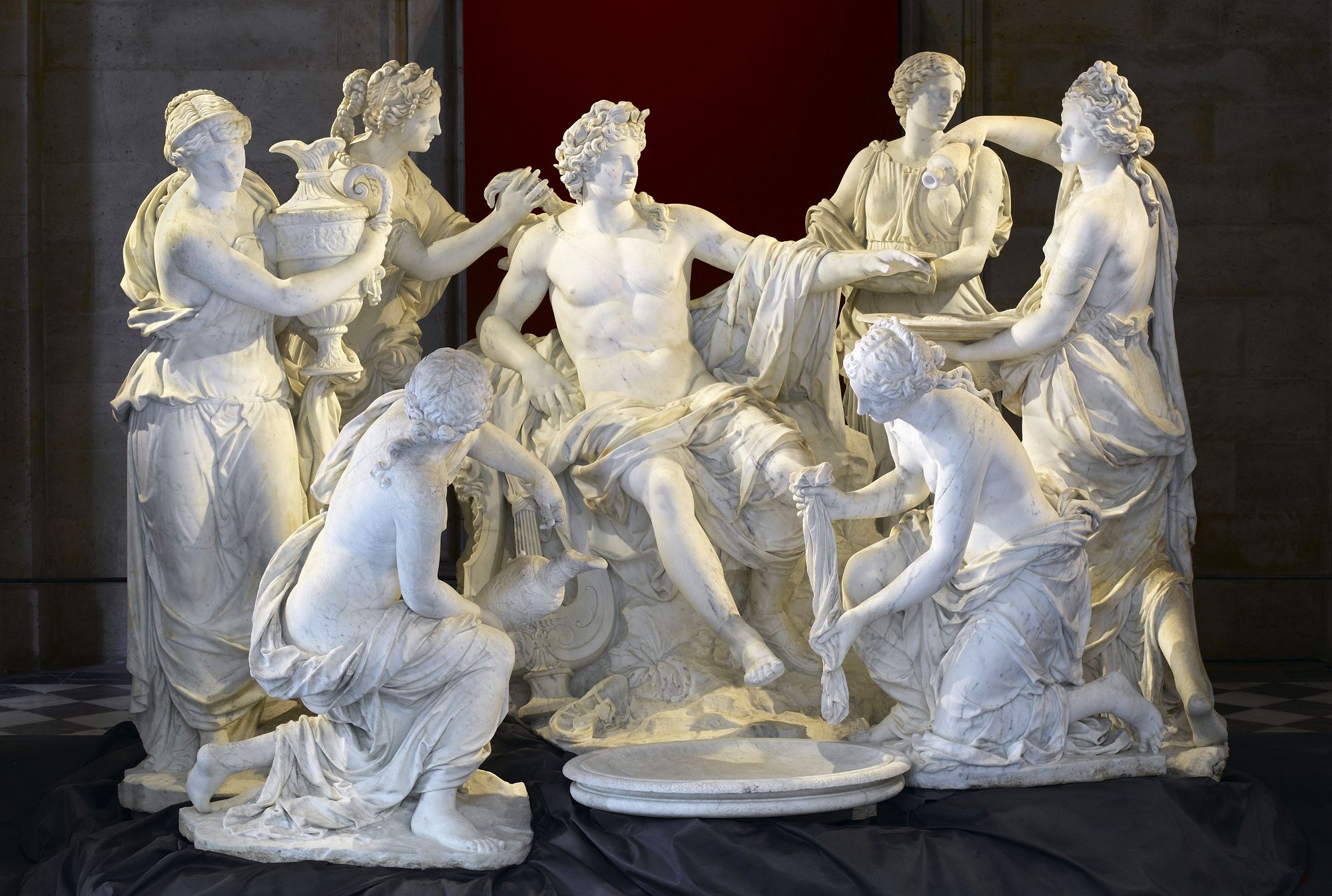 Apollon servi par les Nymphes