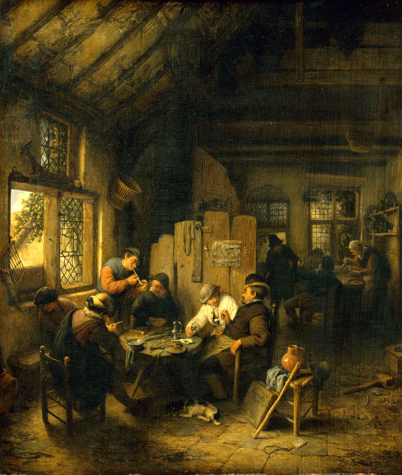 Dans le cabaret du village