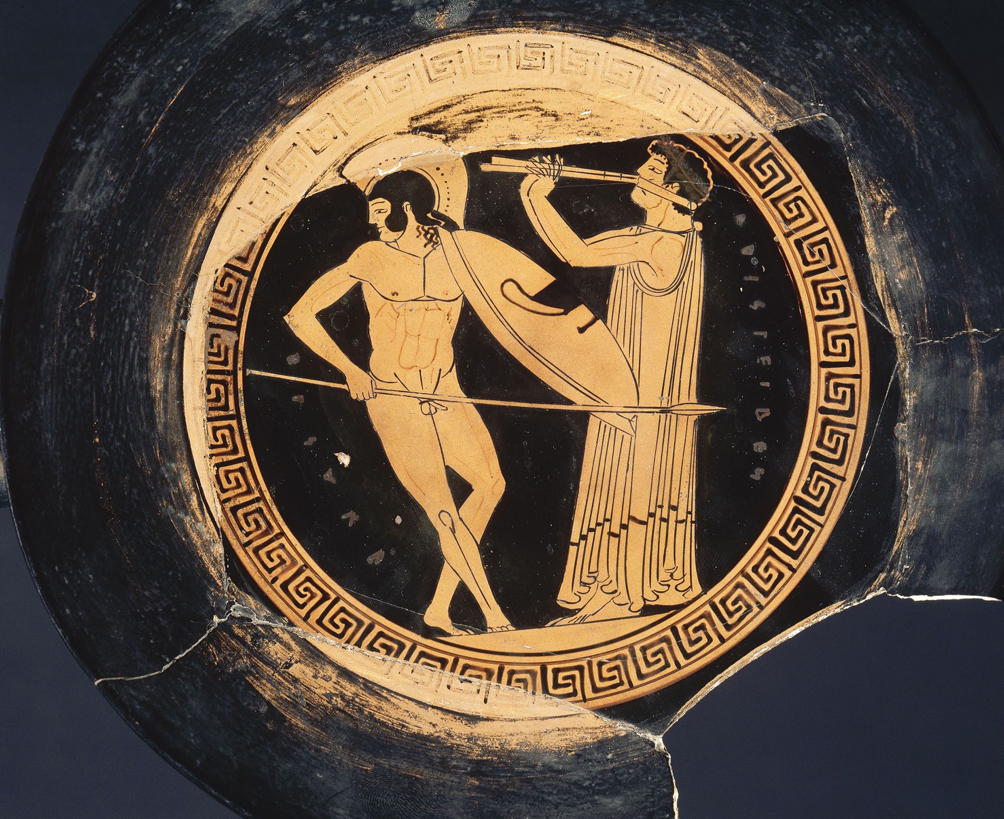 Coupe à figures rouges