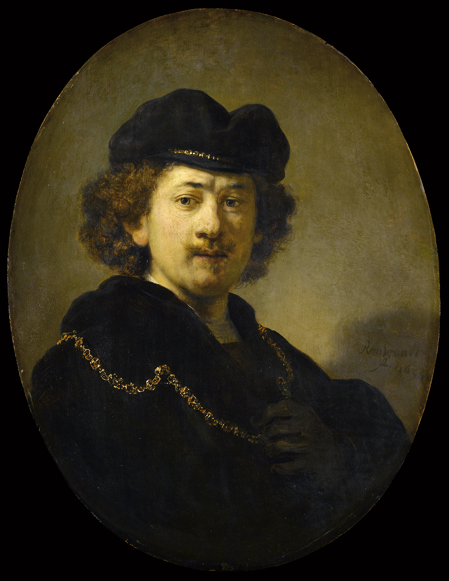 Portrait de l’artiste à la toque et à la chaîne d’or Portrait de l’artiste à la toque et à la chaîne d’or