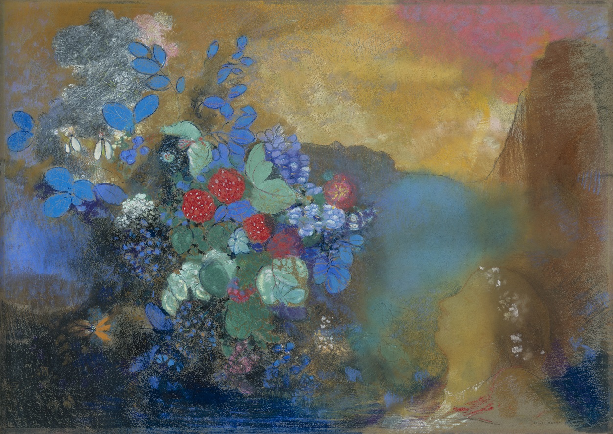 Ophélie au milieu des fleurs