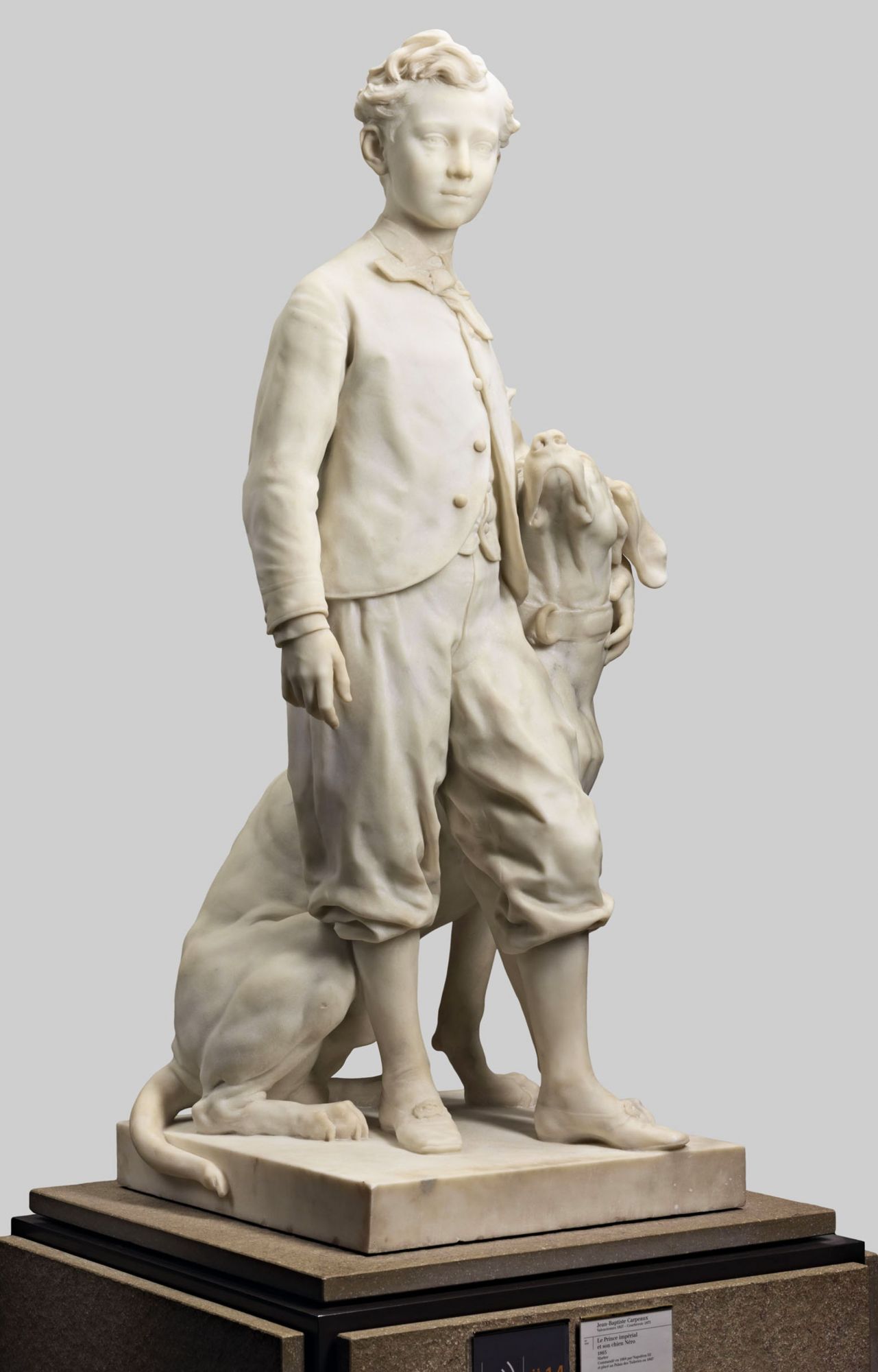 Le Prince impérial et son chien Néro