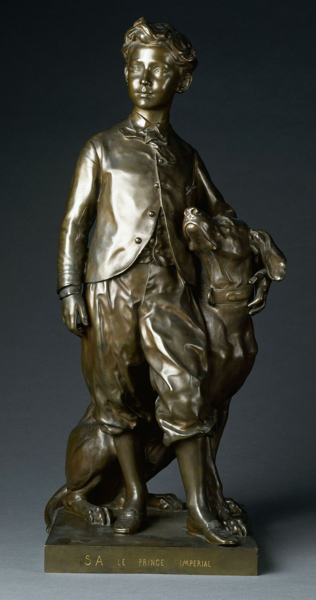 Le Prince impérial et son chien Néro