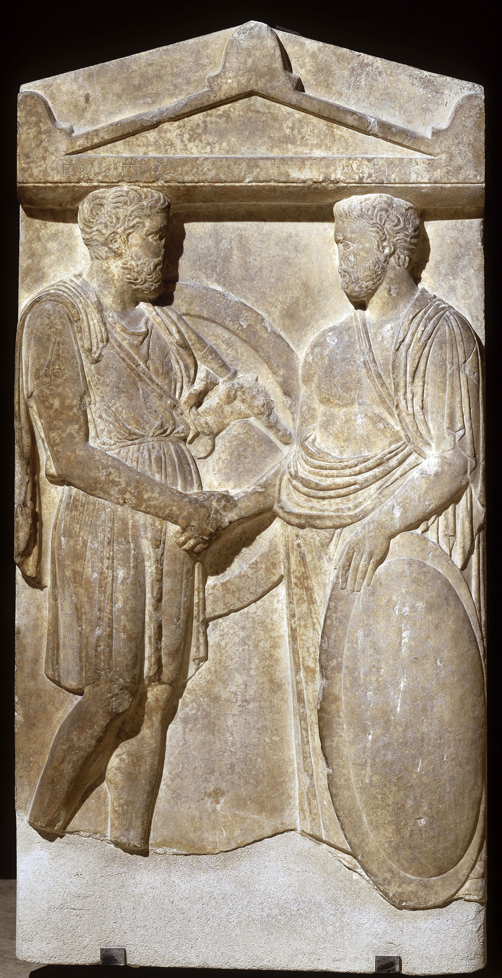 Stèle funéraire d’Erasippos et Mexias