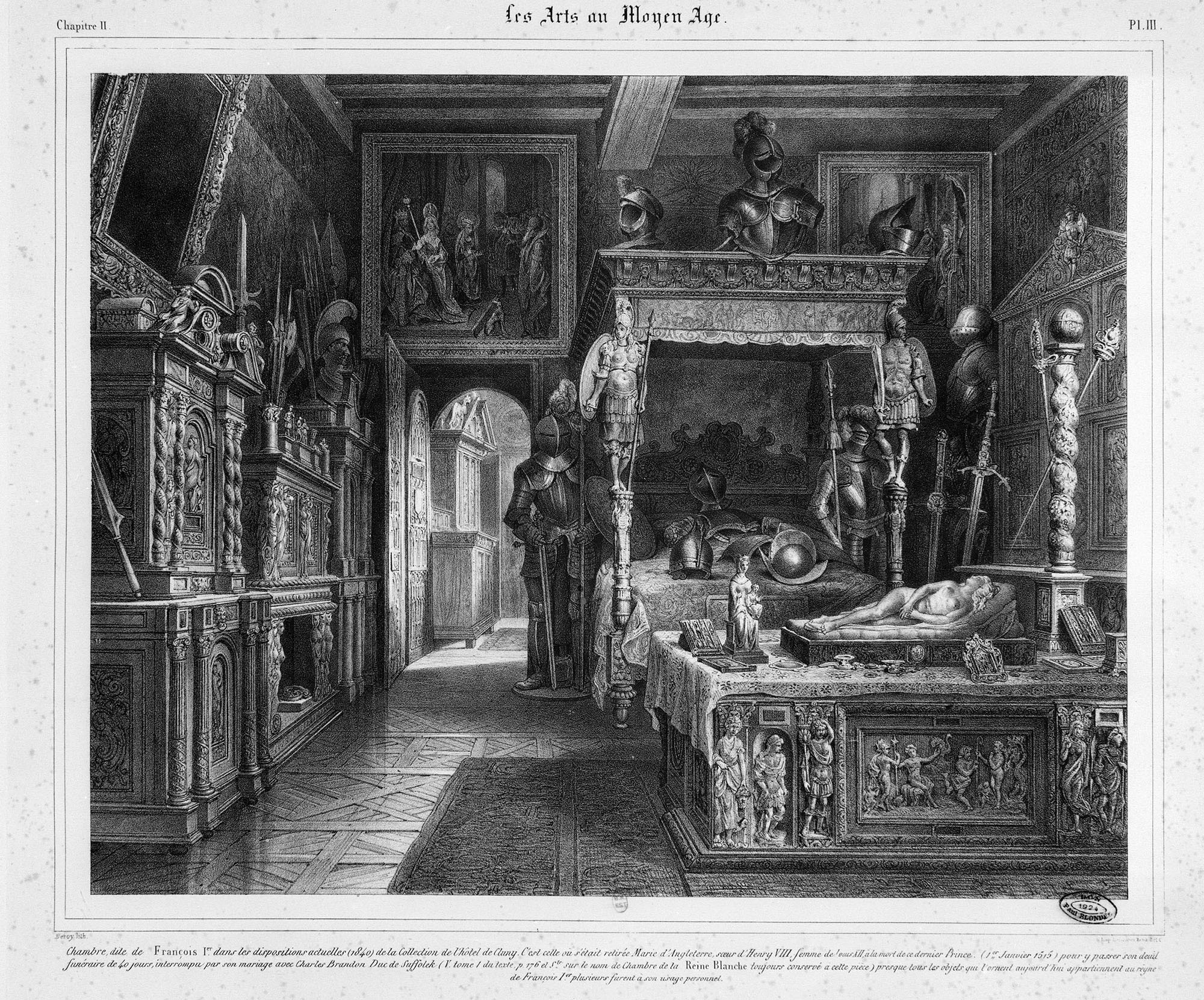 Chambre de François Ier à l’hôtel des abbés de Cluny