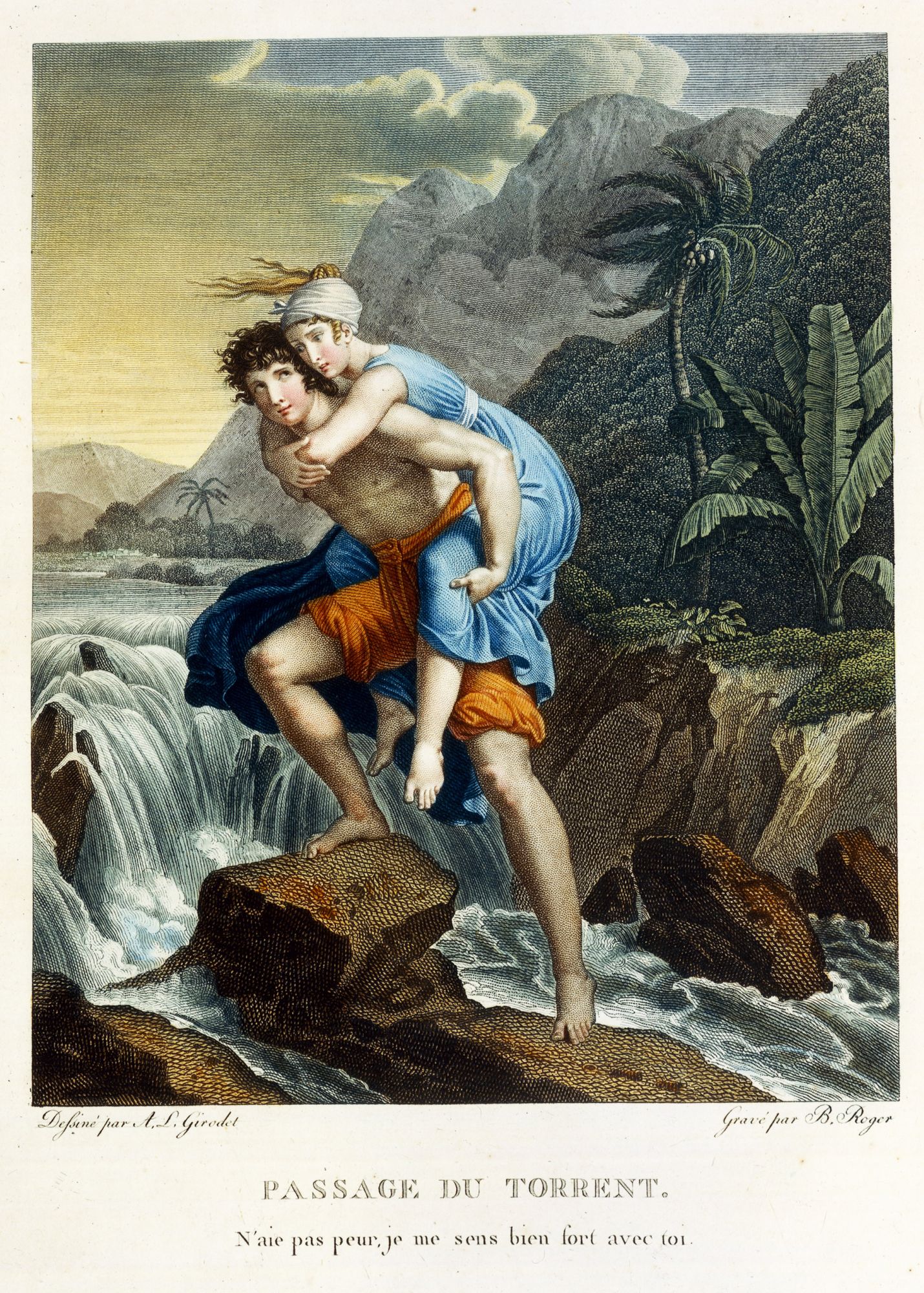 « Passage du torrent. N’aie pas peur, je me sens bien fort avec toi. »