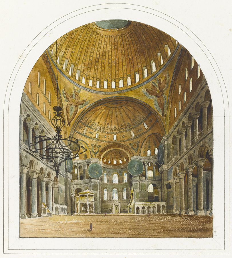 Intérieur de Sainte-Sophie à Constantinople Intérieur de Sainte-Sophie à Constantinople