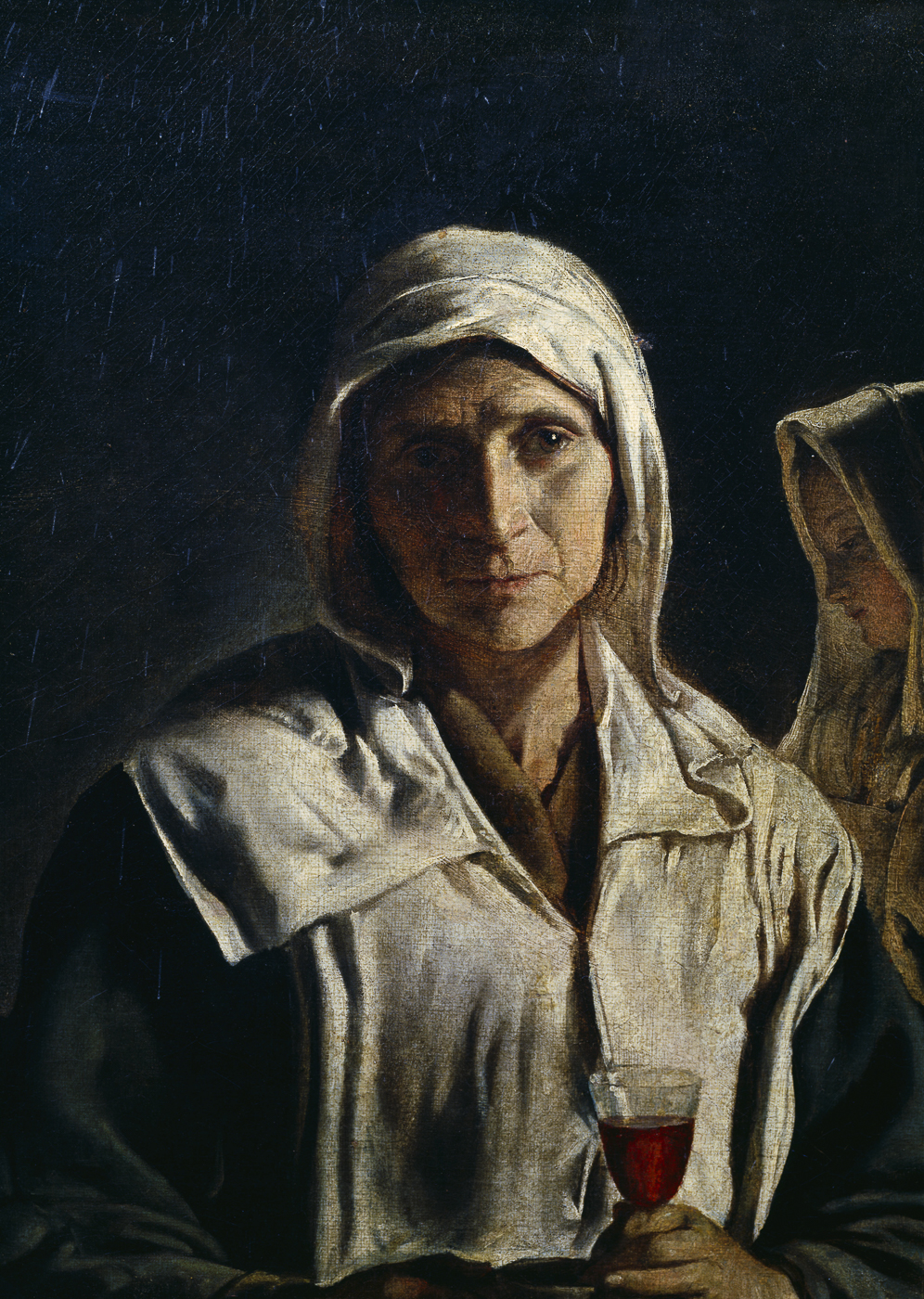 Famille de paysans dans un intérieur