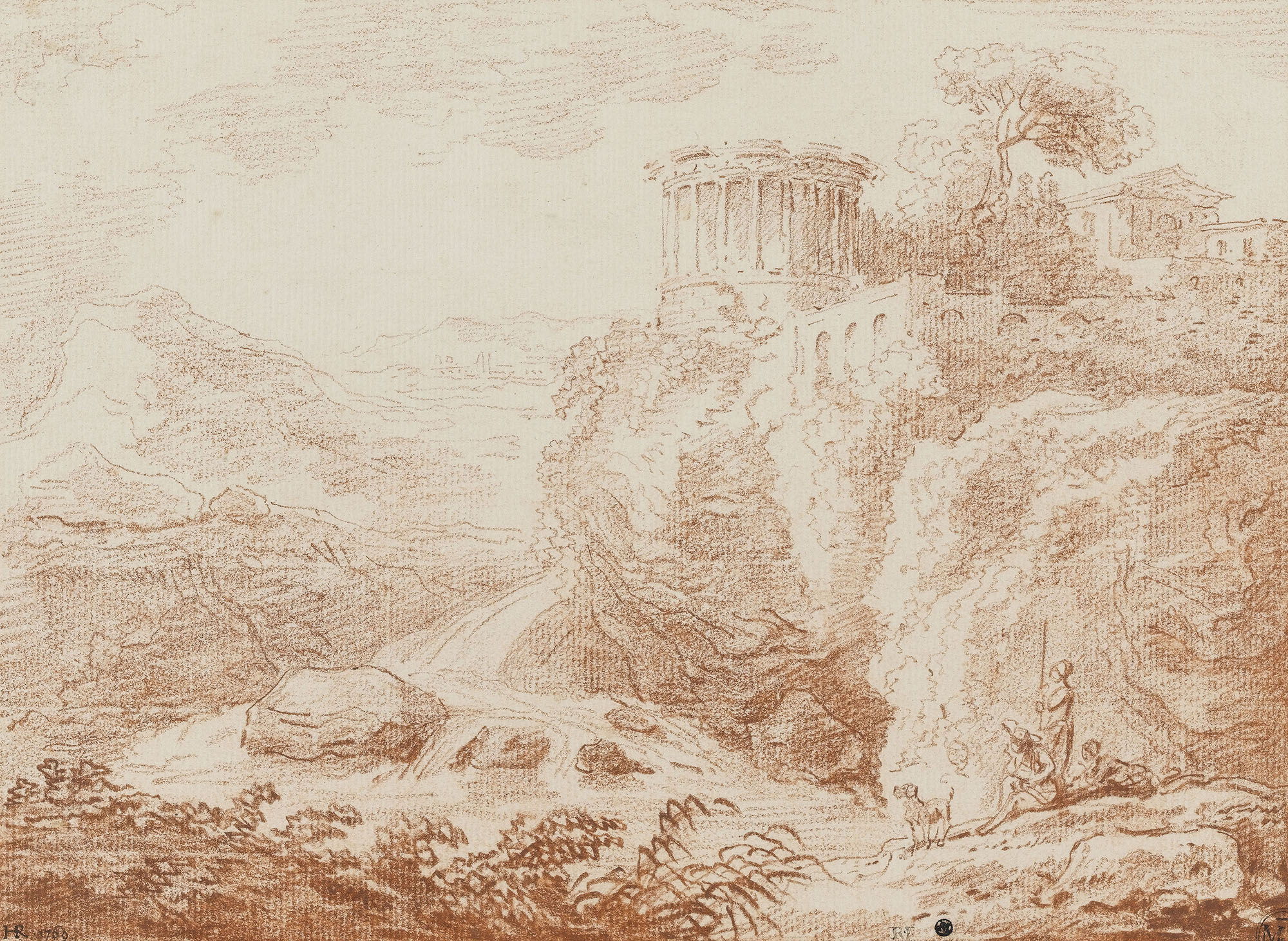 Le Temple de la Sibylle à Tivoli