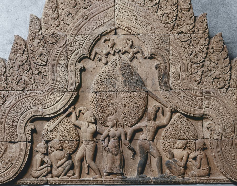 Combat de Sunda et Upasunda se disputant la nymphe céleste Tilottamâ