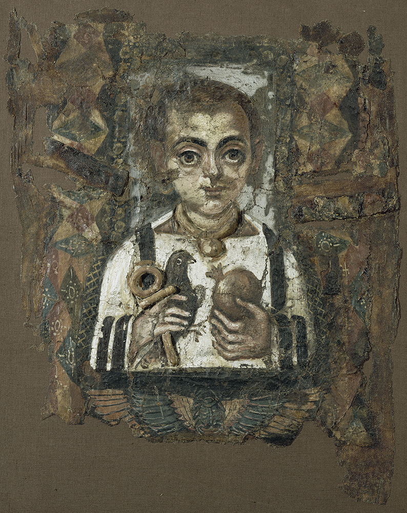 Fragment de linceul peint