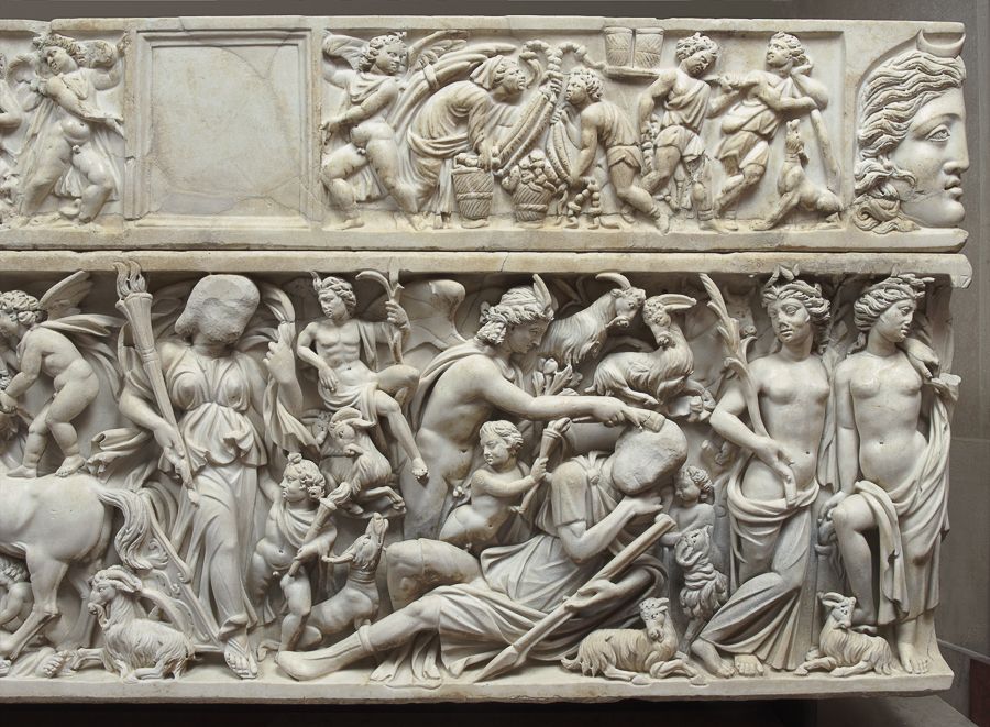 Sarcophage avec la légende de Séléné et Endymion