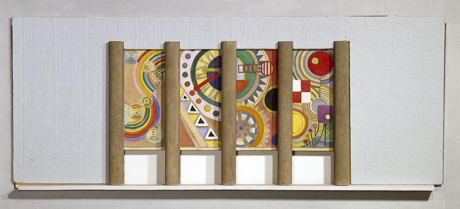 Maquette pour l’entrée du hall des Réseaux du Palais des chemins de fer