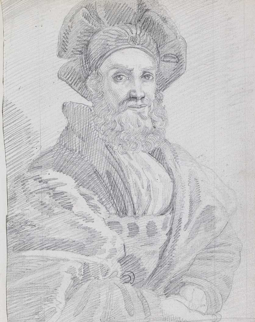 Étude d’après le portrait de Baldassare Castiglione par Raphaël