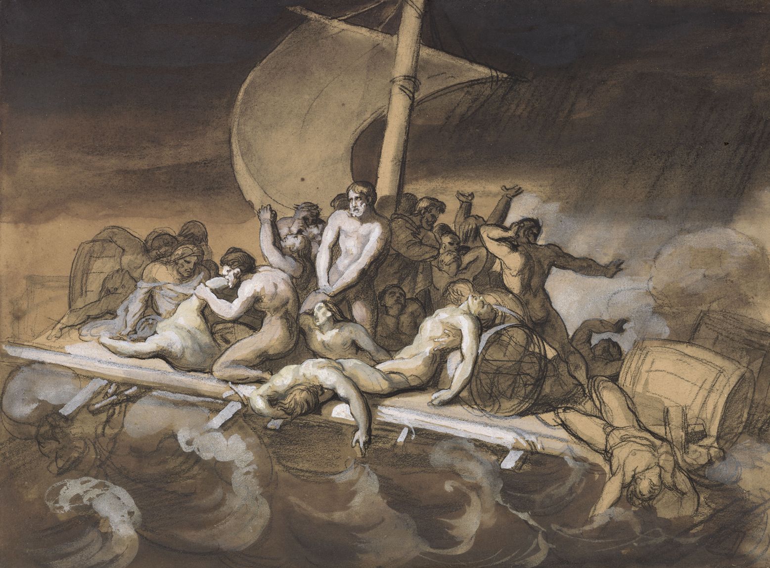 Scène de cannibalisme sur le radeau de La Méduse
