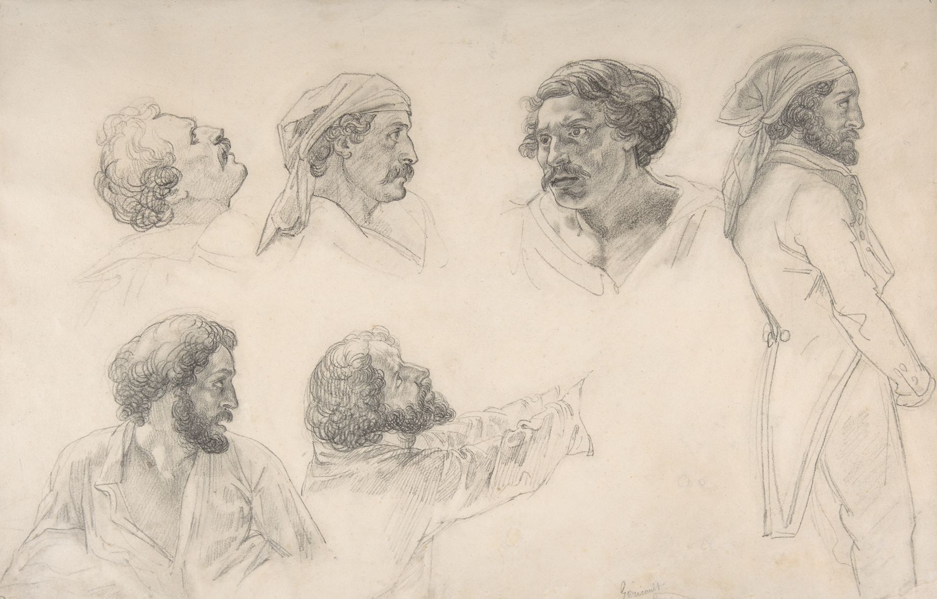 Six études pour Corréard et Savigny