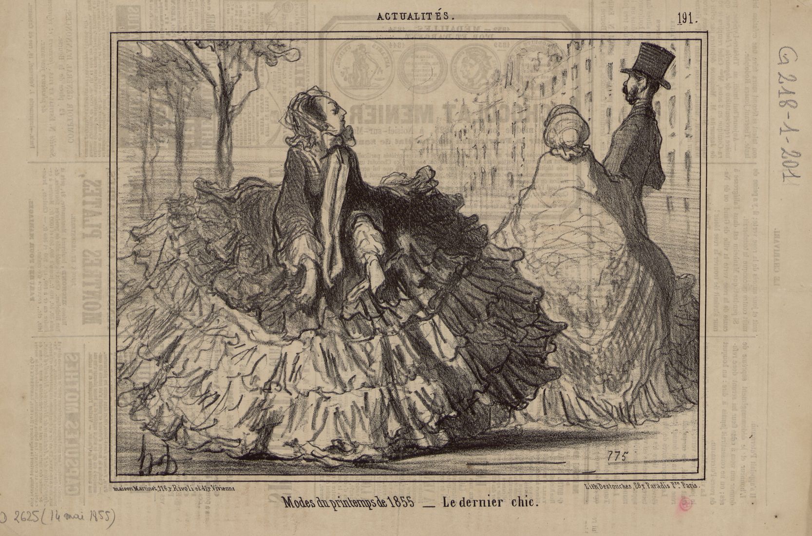 Modes du printemps de 1855 – Le dernier chic