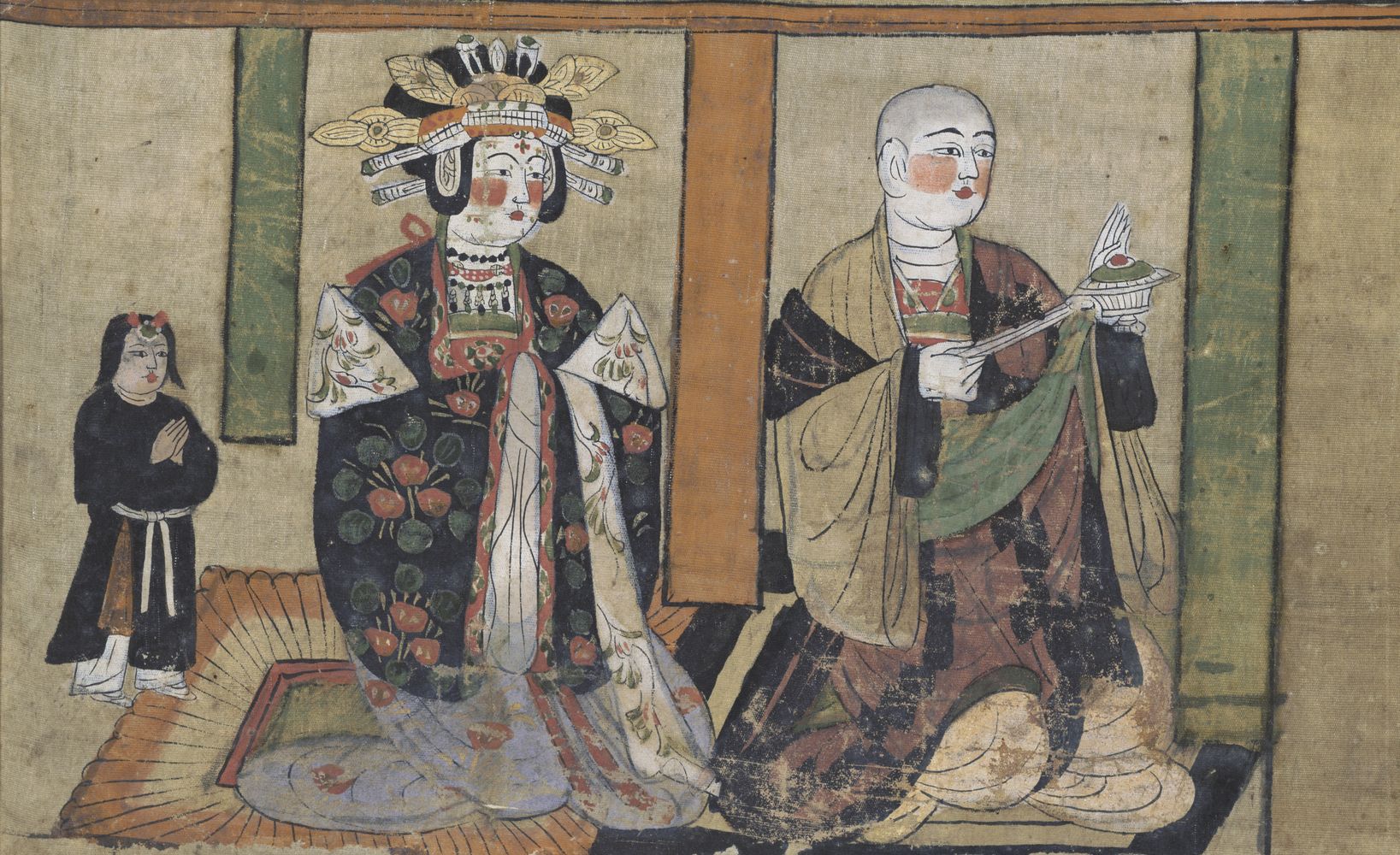Dizang coiffé du châle Dizang coiffé du châle