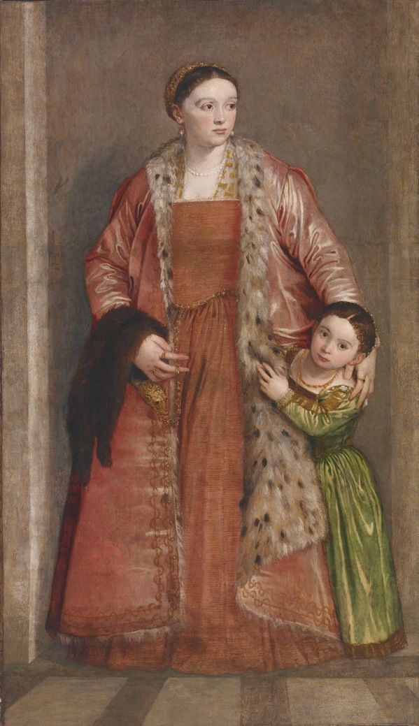 Portrait de la comtesse Livia da Porto Thiene et sa fille Deidamia Portrait de la comtesse Livia da Porto Thiene et sa fille Deidamia