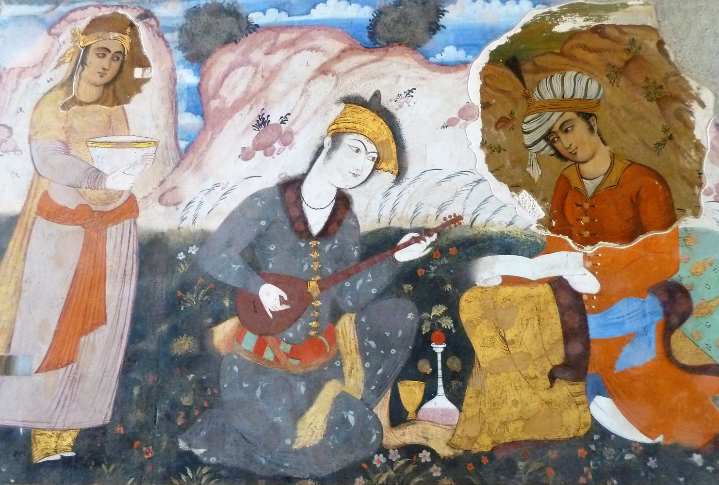 Divertissement dans un jardin