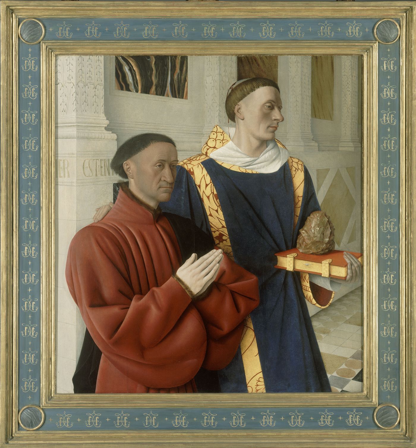 Etienne Chevalier avec saint Etienne