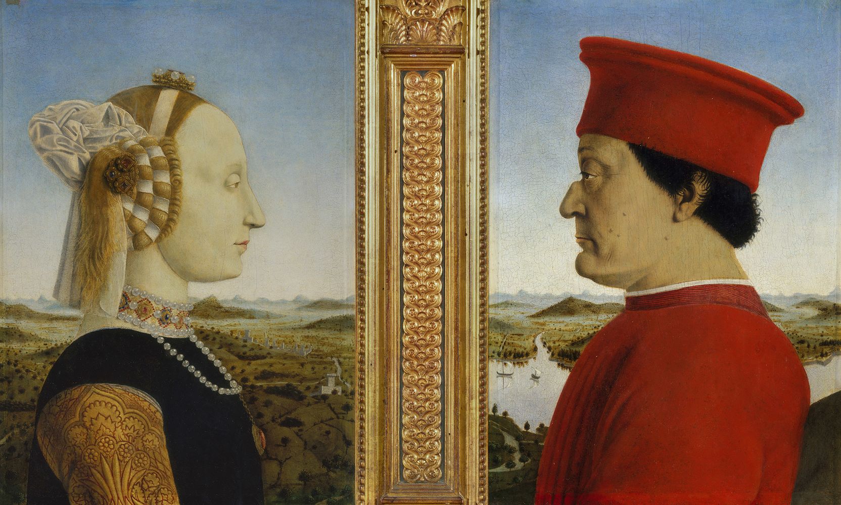 Frédéric de Montefeltre et de Battista Sforza