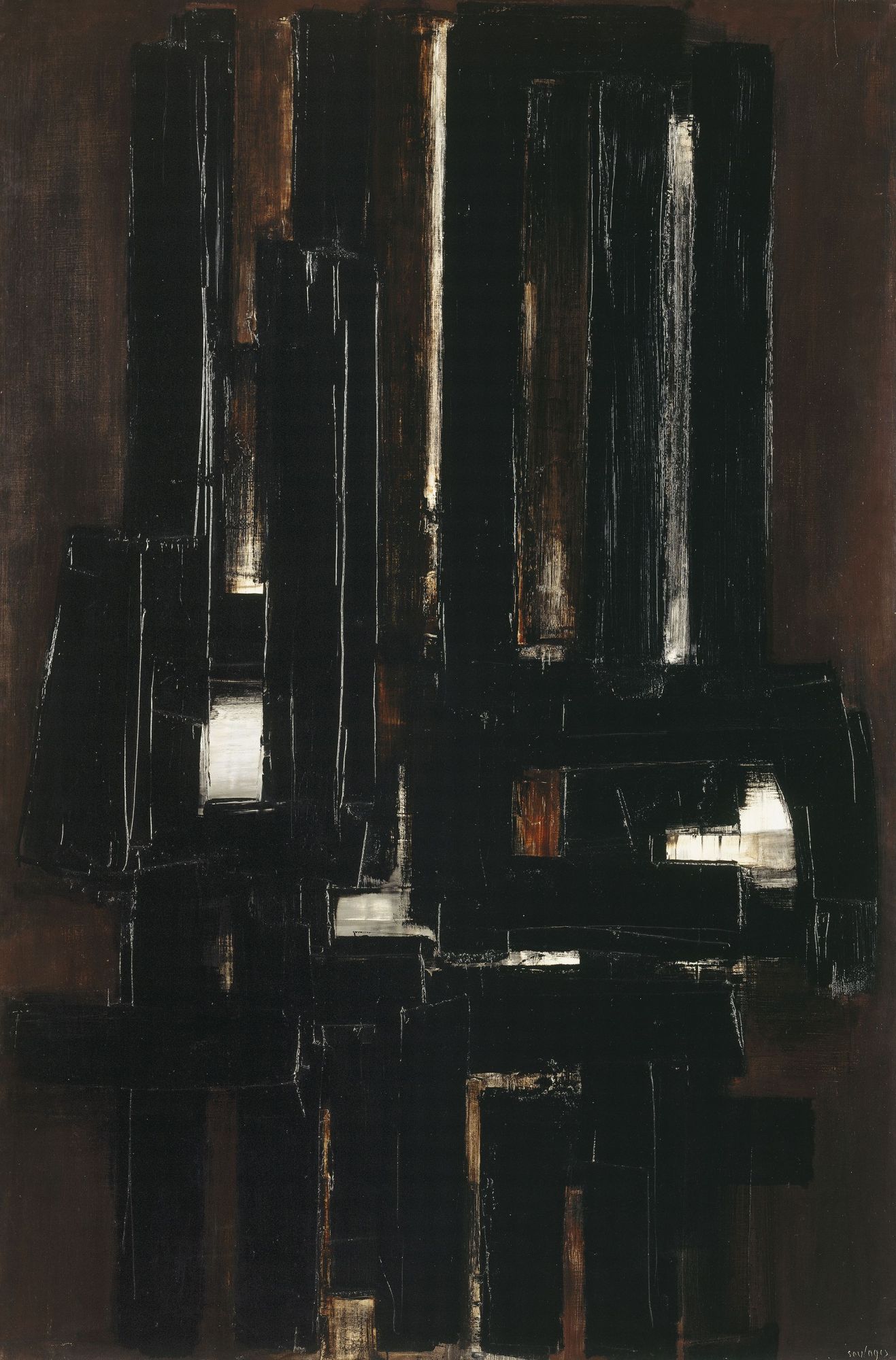 Peinture 195 x 130 cm, 10 août 1956