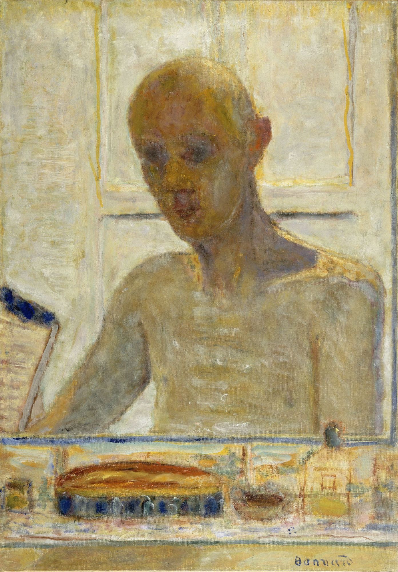 Autoportrait dans la glace du cabinet de toilette