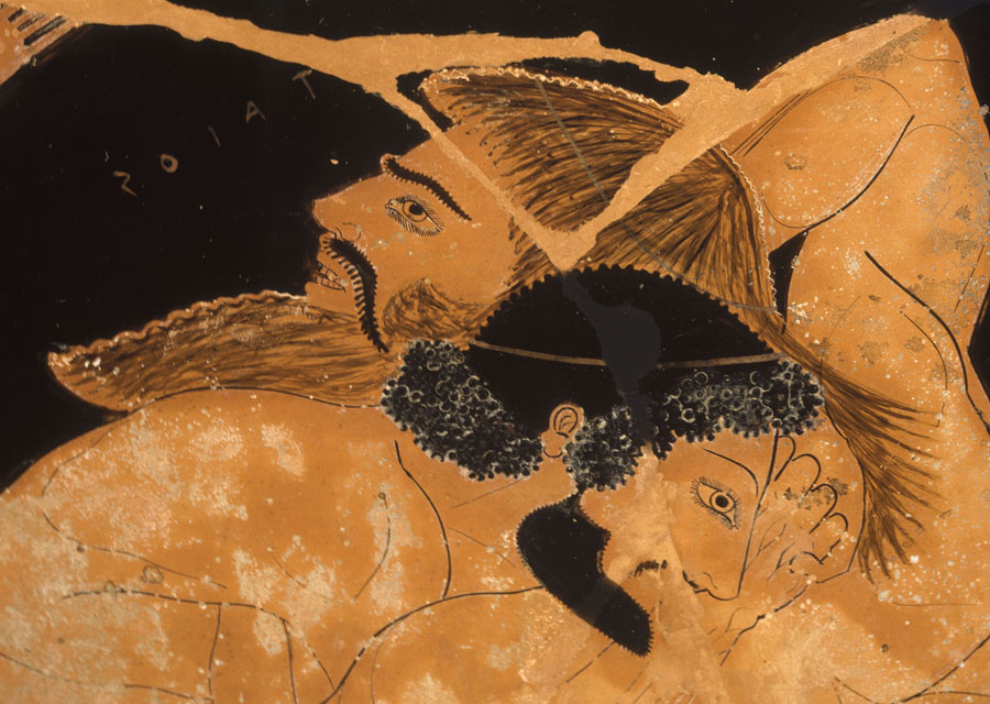 Cratère en calice à figures rouges