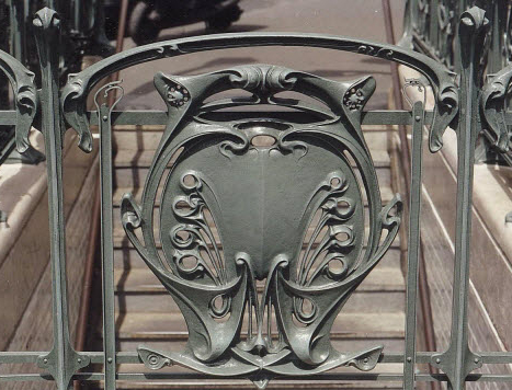 Détail du décor du métropolitain à la station Réaumur-Sébastopol