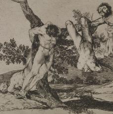 Grand exploit ! avec des morts - Les Désastres de la Guerre - Goya