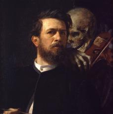 Autoportrait avec la Mort jouant du violon - Bocklin