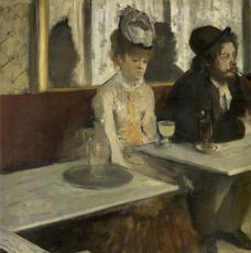 Dans un café - Edgar Degas