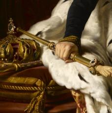 main de justice et couronne