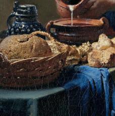 gros plan sur La Laitière, en particulier sur la nature morte