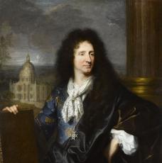portrait d'un homme en perruque