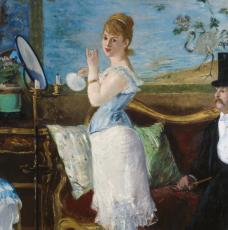jeune femme à sa toilette