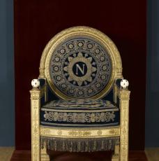 Fauteuil du trône de Napoléon Ier aux Tuileries
