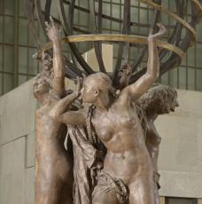 homme nu avec une tress