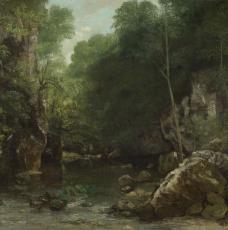 paysage avec un ruisseau