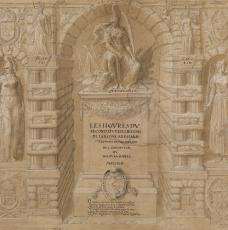 dessin d'un frontispice