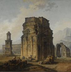 L'Arc de triomphe et le théâtre d'Orange, ruines