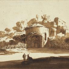 ruine dans un paysage