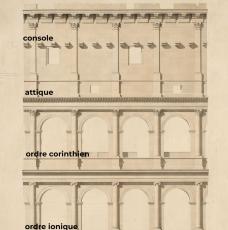 élevation avec les 3 ordres du Colisée