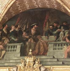 Présentation à François Ier du projet primitif du Louvre