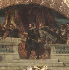Henri IV présente la de la Galerie du bord de l'eau